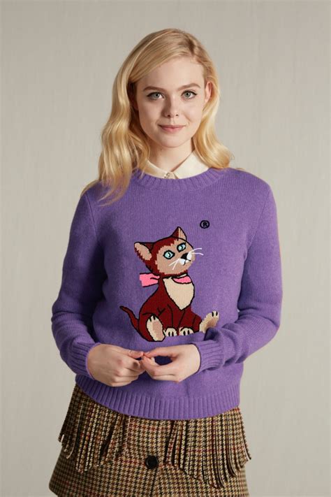 Miu Miu Wool Cat Kitten Sweater Pullover fits M (US 4 / 6 / 8